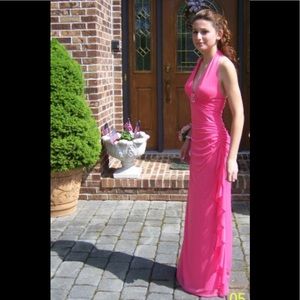 Betsy & Adam Gown; size 0 pink